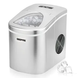 12kg Silver Countertop Automatic Ice Cube Machine