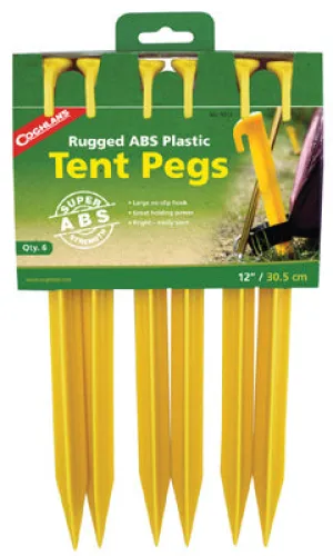 12" 6PC Plas Tent Stake