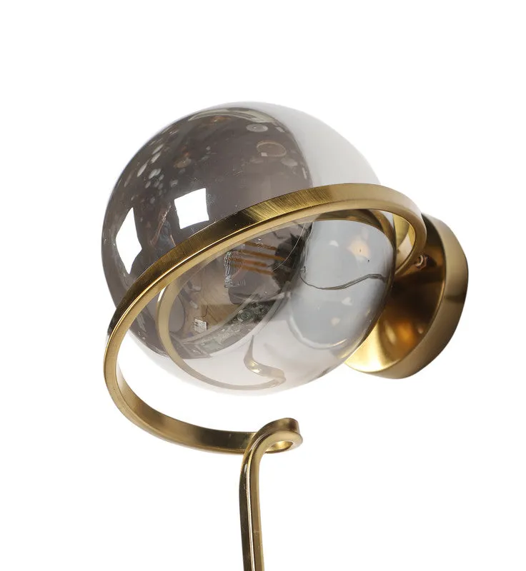 1343-1W ELIANTE Glass Wall Light Black Wall Lamp for Living Room, Bedroom, Dining Room, Kitchen - without Bulb