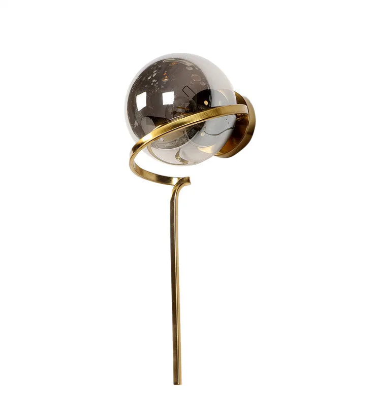 1343-1W ELIANTE Glass Wall Light Black Wall Lamp for Living Room, Bedroom, Dining Room, Kitchen - without Bulb