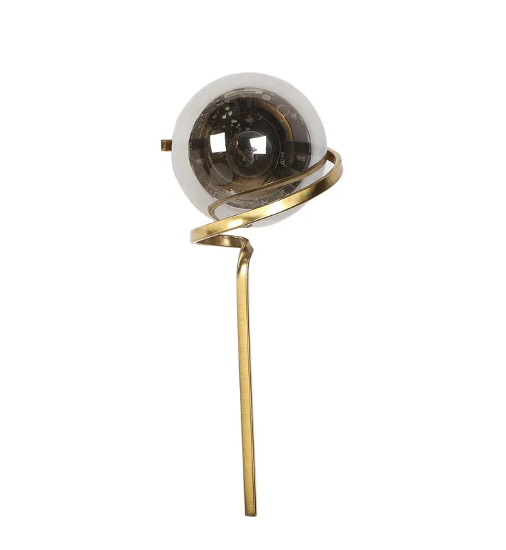 1343-1W ELIANTE Glass Wall Light Black Wall Lamp for Living Room, Bedroom, Dining Room, Kitchen - without Bulb