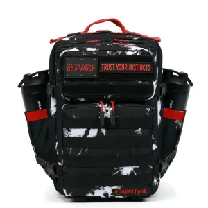 35L Backpack Black Lightning Immortal Red