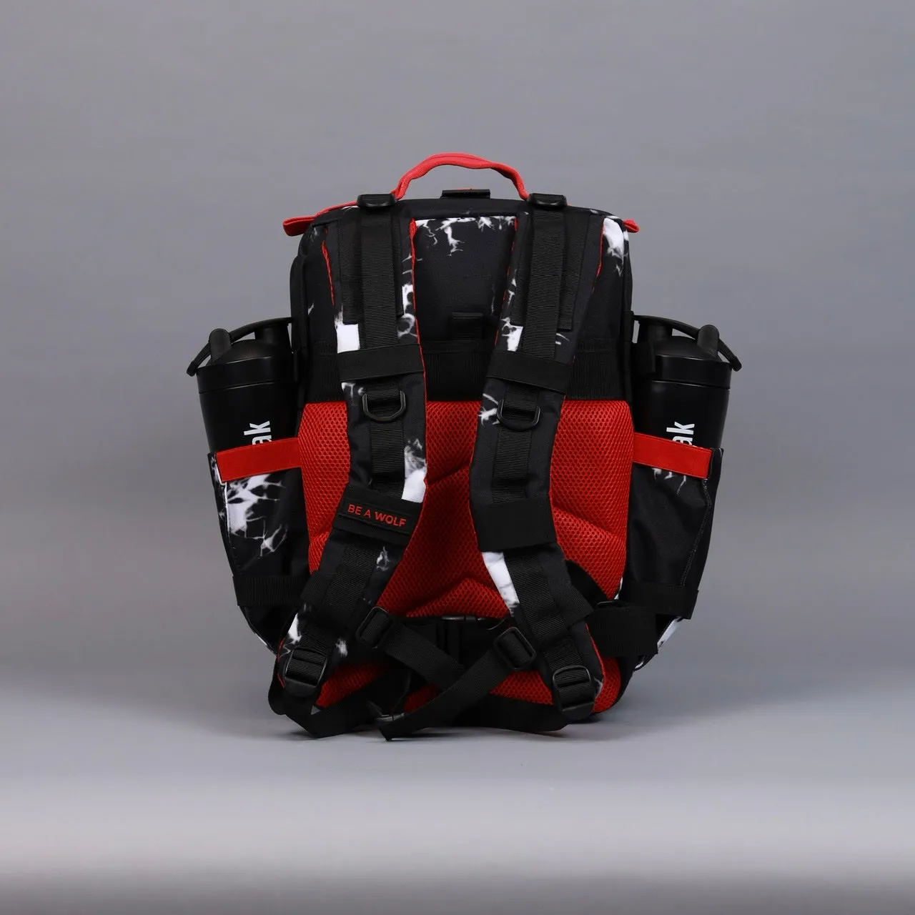 35L Backpack Black Lightning Immortal Red