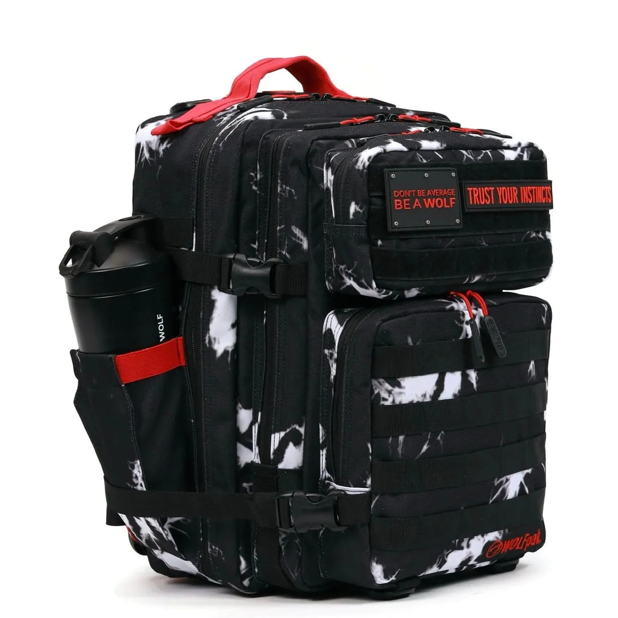 35L Backpack Black Lightning Immortal Red