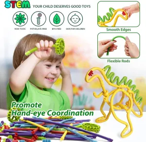 3D Art Creative Soft Twister Rods Building Stick - 85 pieces