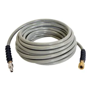 50ft Gray Non-Marking Double Braided 4500PSI Hot Water Pressure Washer Hose