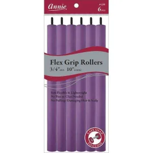 Annie Flex Grip Rollers 3/4 Inch Extra Long Purple