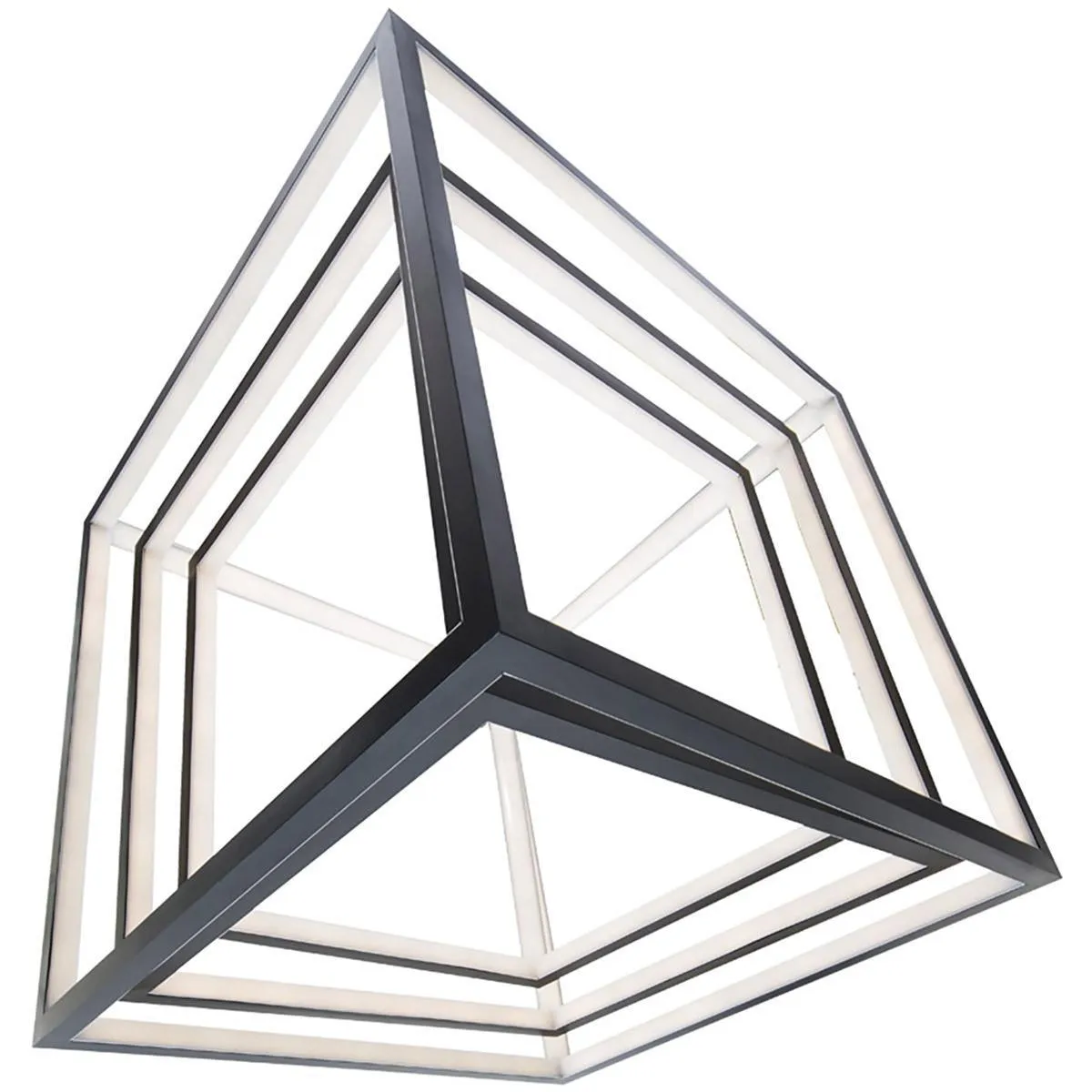 Atlas 50 in. LED Pendant Light Black Finish