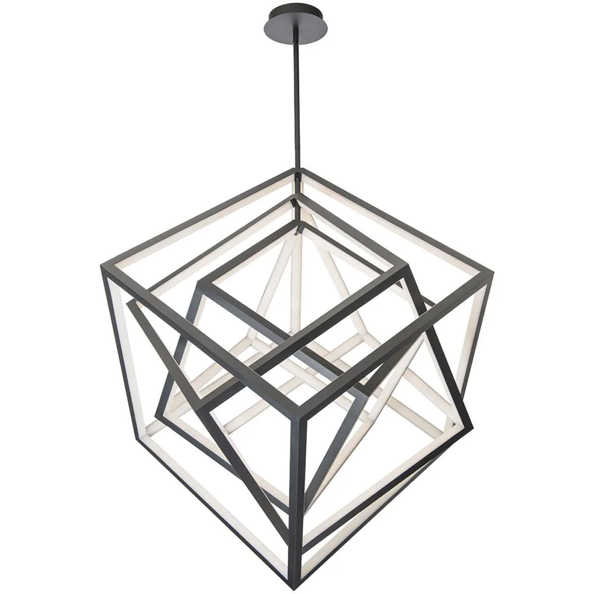 Atlas 50 in. LED Pendant Light Black Finish