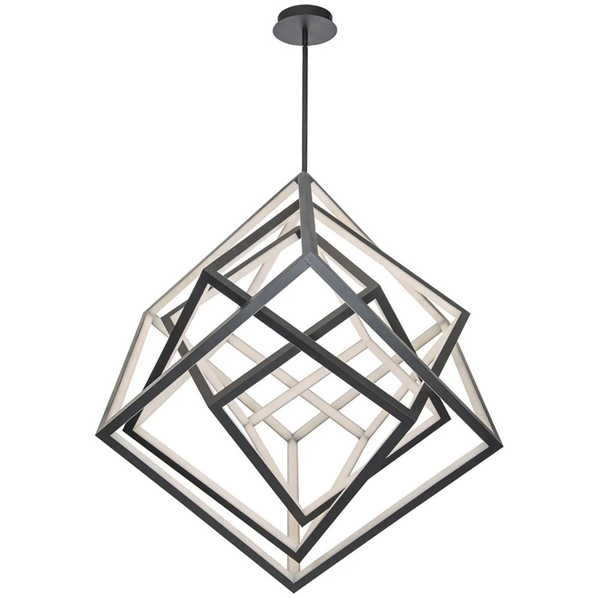 Atlas 50 in. LED Pendant Light Black Finish