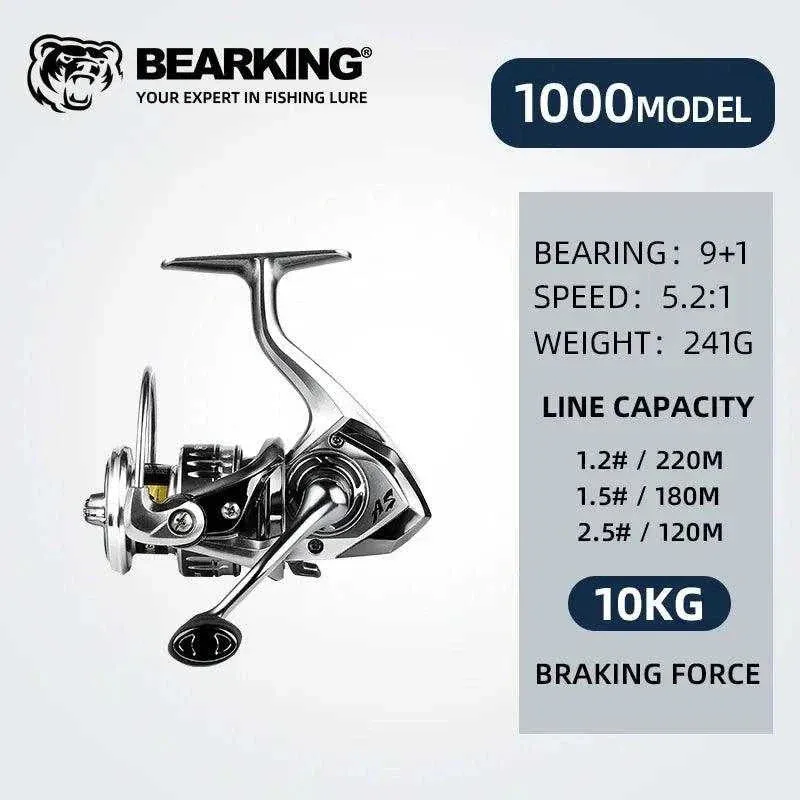 BEARKING Assassin Spinning Reel with 9 1BB Drag