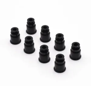 Blox Racing 14mm Adapter Top (1/2in) w/Viton O-Ring & Retaining Clip (Set of 8) - BXEF-AT-14S-8