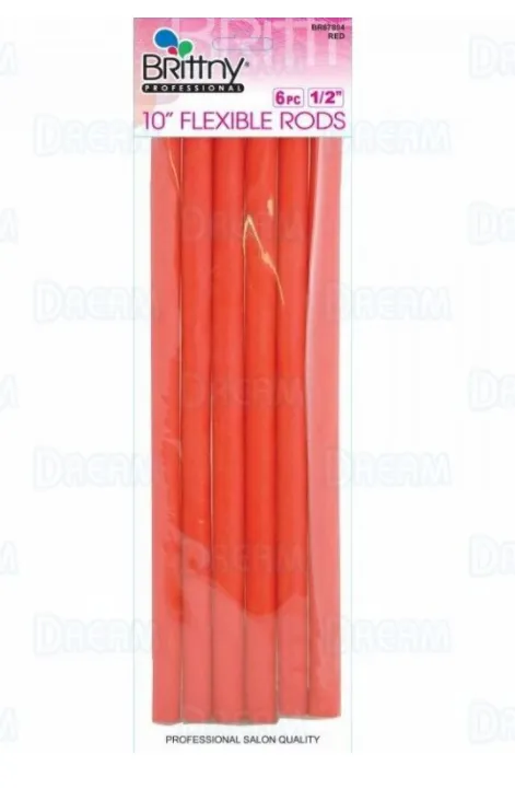 BRITTY® 6 PCS 1/2" FLEXIBLE RODS 10"