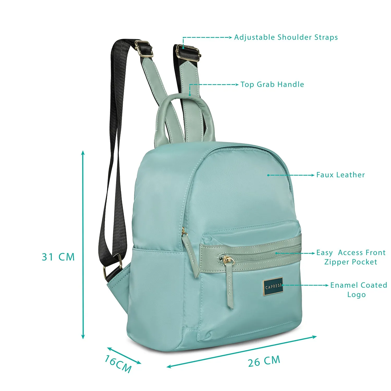 Caprese Cindy Backpack Small Powder Blue