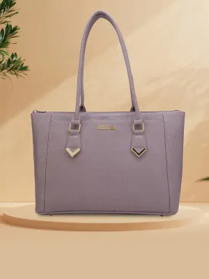 Caprese Freda Laptop Tote Large Lilac