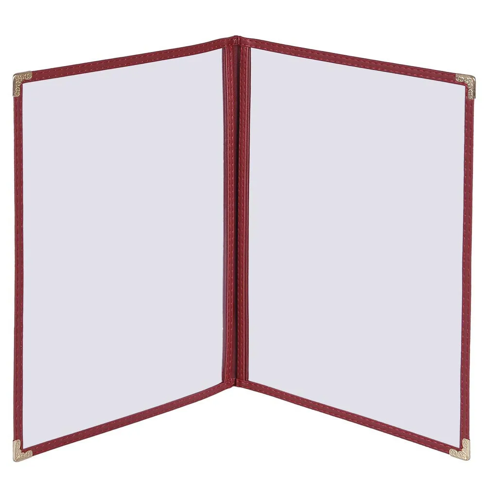 Clear Menu Covers 30ct/Pack 8.5x11 2-Page 4-View