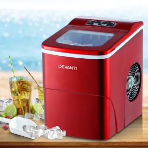 Compact Quick Ice Maker, 2L, 12kg/day - Devanti