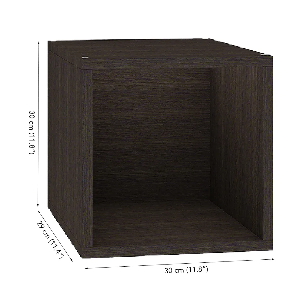 Cubox Storage Cube, 30 x 30 cm, Classic Wenge (Set of 6)