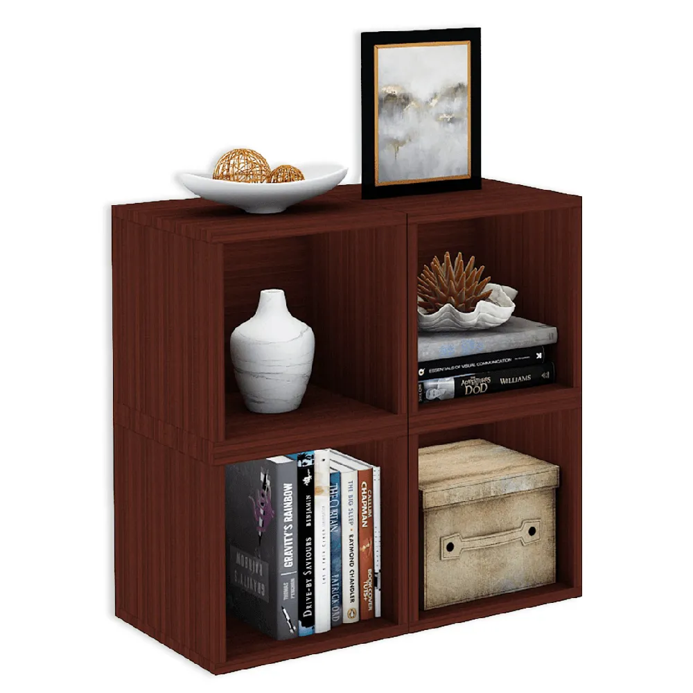 Cubox Storage Unit, 30 x 30 cm, Single, Mahogany