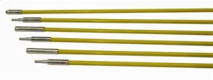 Fiberfish 1/4 Inch Diameter, 3 Foot Yellow Rod Kit