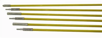 Fiberfish 1/4 Inch Diameter, 3 Foot Yellow Rod Kit