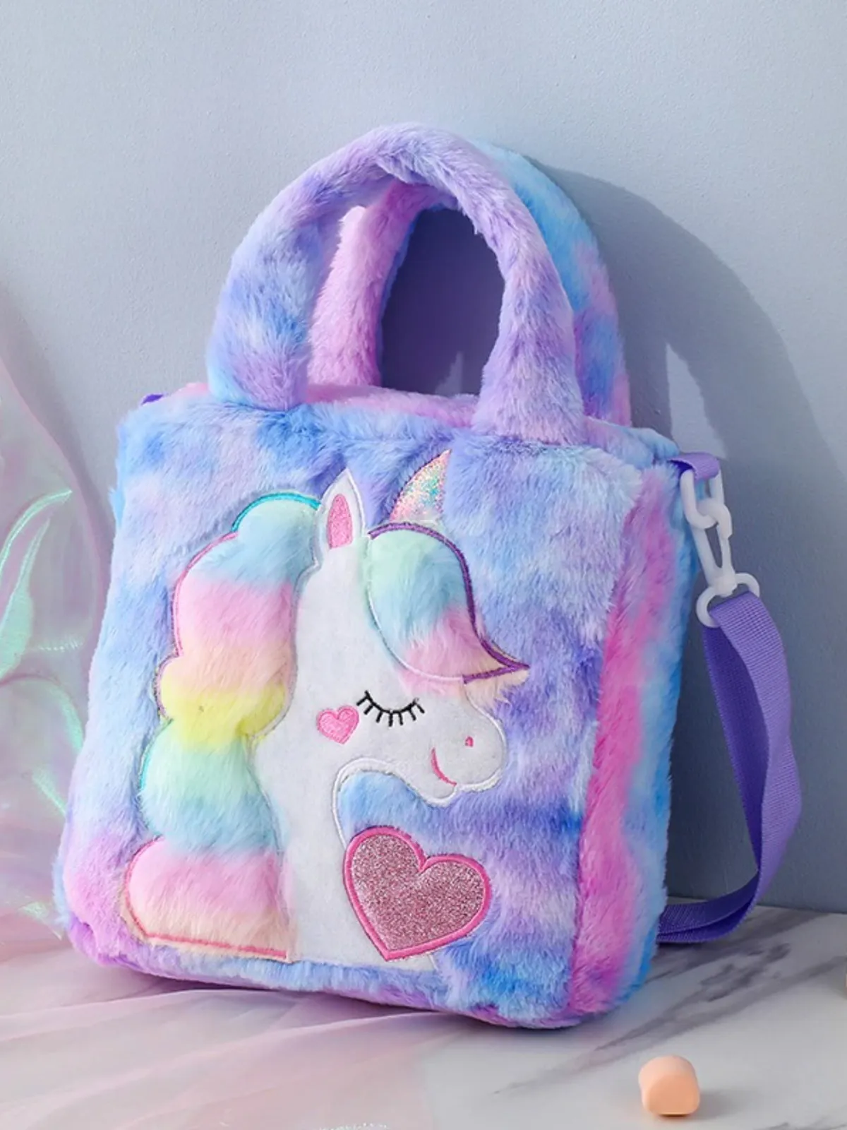 It's So Fluffy Plush Unicorn Bag