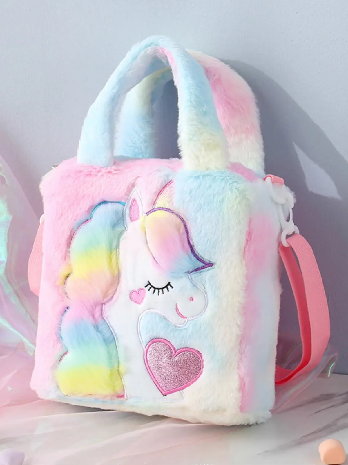 It's So Fluffy Plush Unicorn Bag