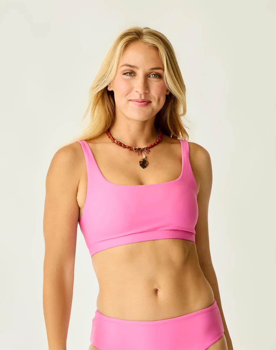 Korbyn Compression Top: Hot Pink