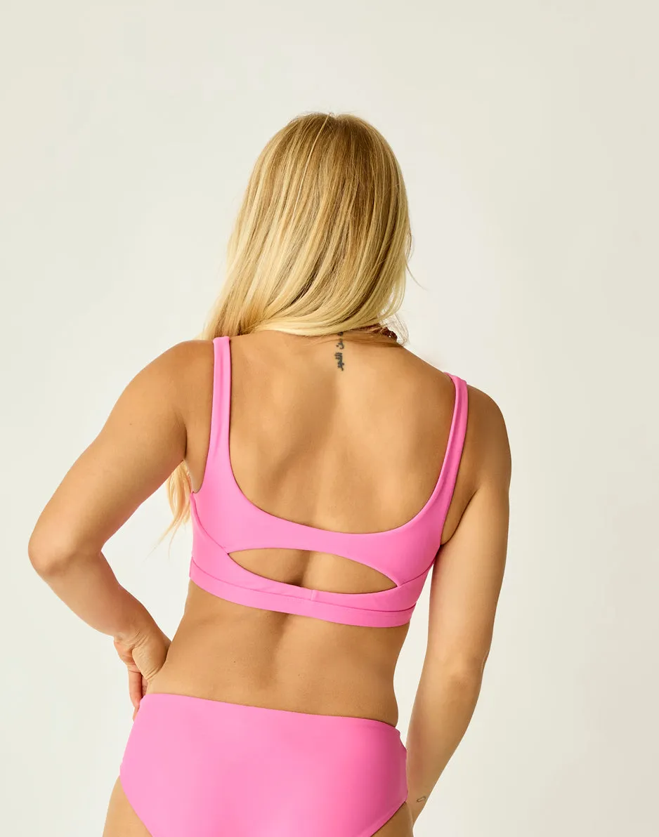 Korbyn Compression Top: Hot Pink