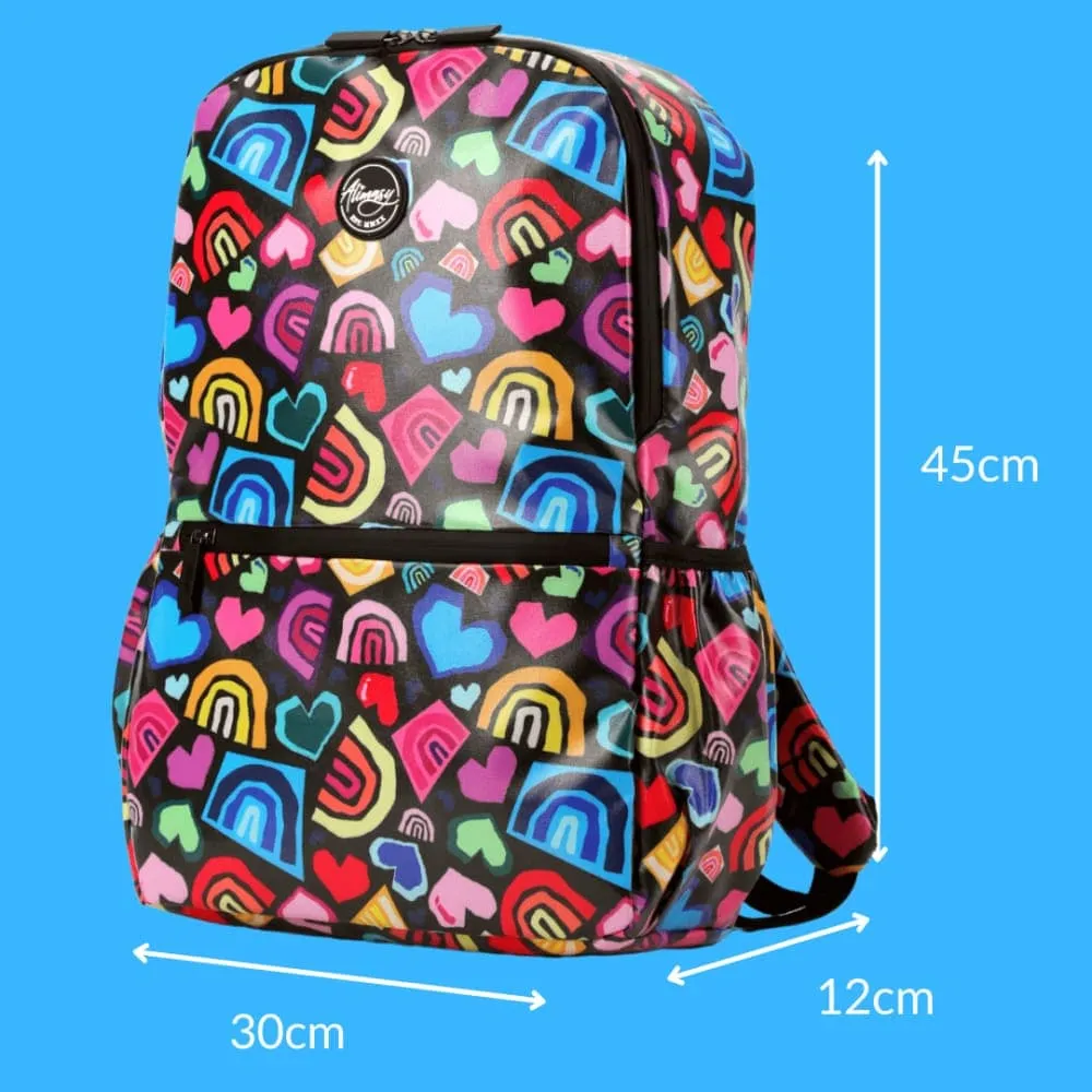 Large Kids Waterproof Backpack - Love & Rainbow