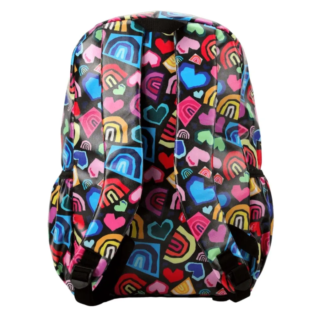 Large Kids Waterproof Backpack - Love & Rainbow