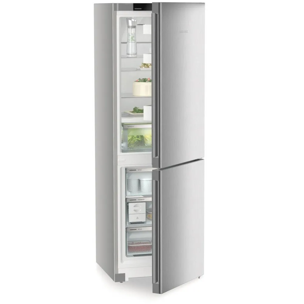 Liebherr CBNsfc 5223 No Frost Fridge Freezer, 70/30, Silver, C Rated