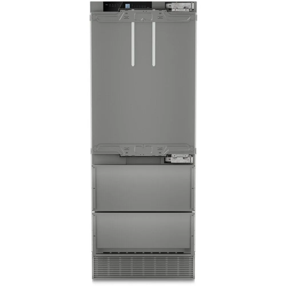 Liebherr ECBNe 7870 American Fridge Freezer, Silver, E Rated