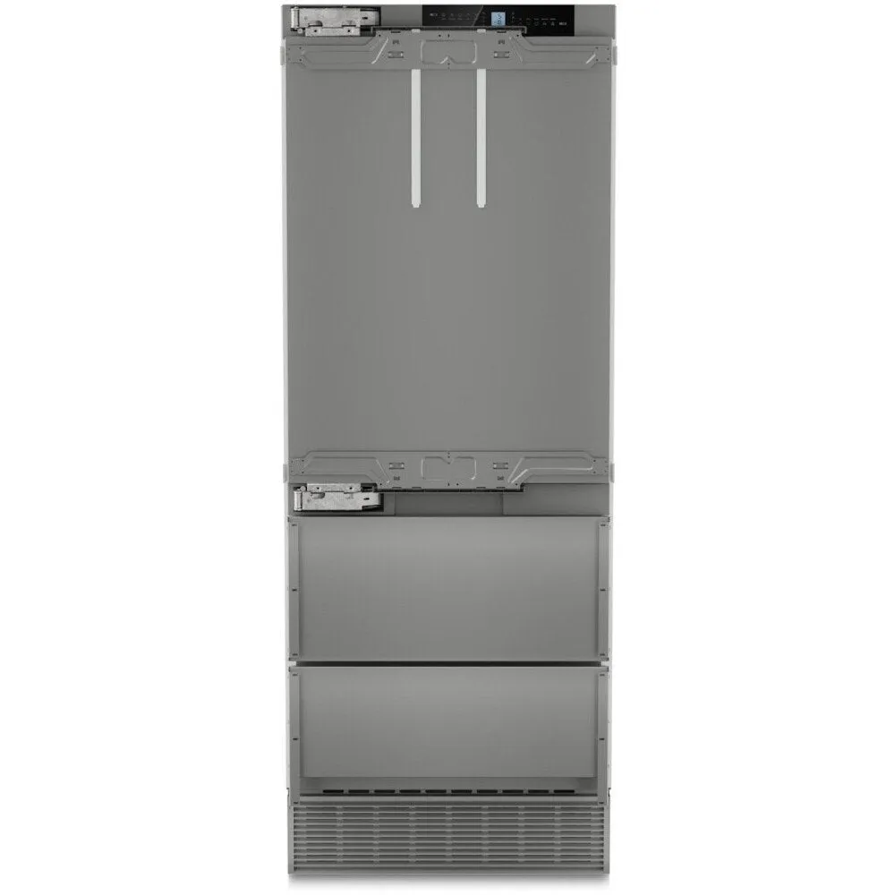 Liebherr ECBNe 7871 American Fridge Freezer, Silver, E Rated