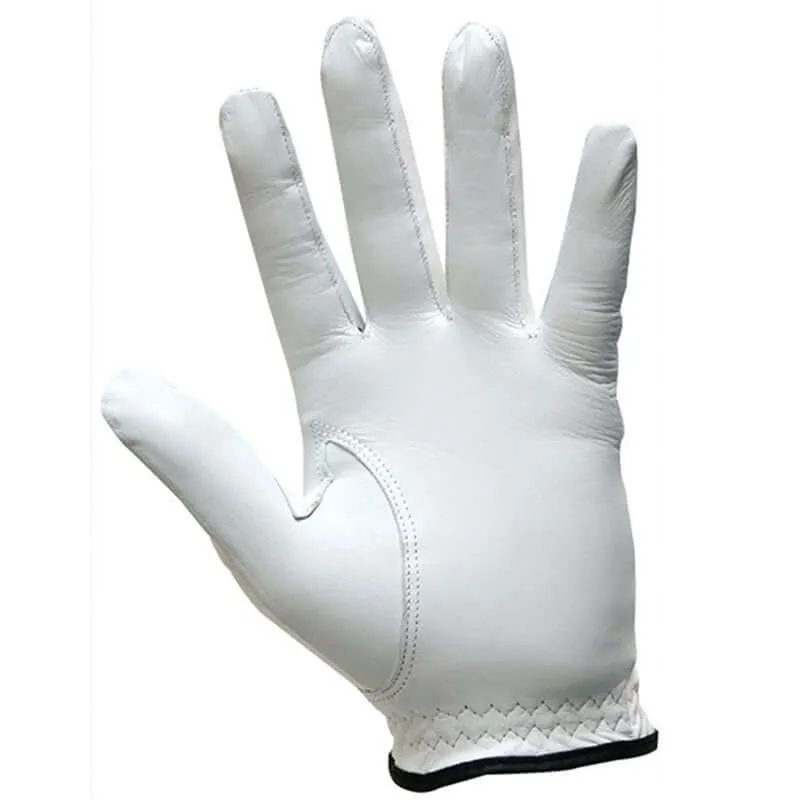 Men's Golf Gloves All Weather Grip Value 6 Pack Cabretta Leather Left Right Handed Durable Fit Size Small Medium ML Large XL