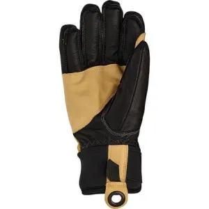 Military leather gloves Ascent men's Hestra, color Black/Natural Yellow