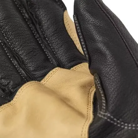 Military leather gloves Ascent men's Hestra, color Black/Natural Yellow