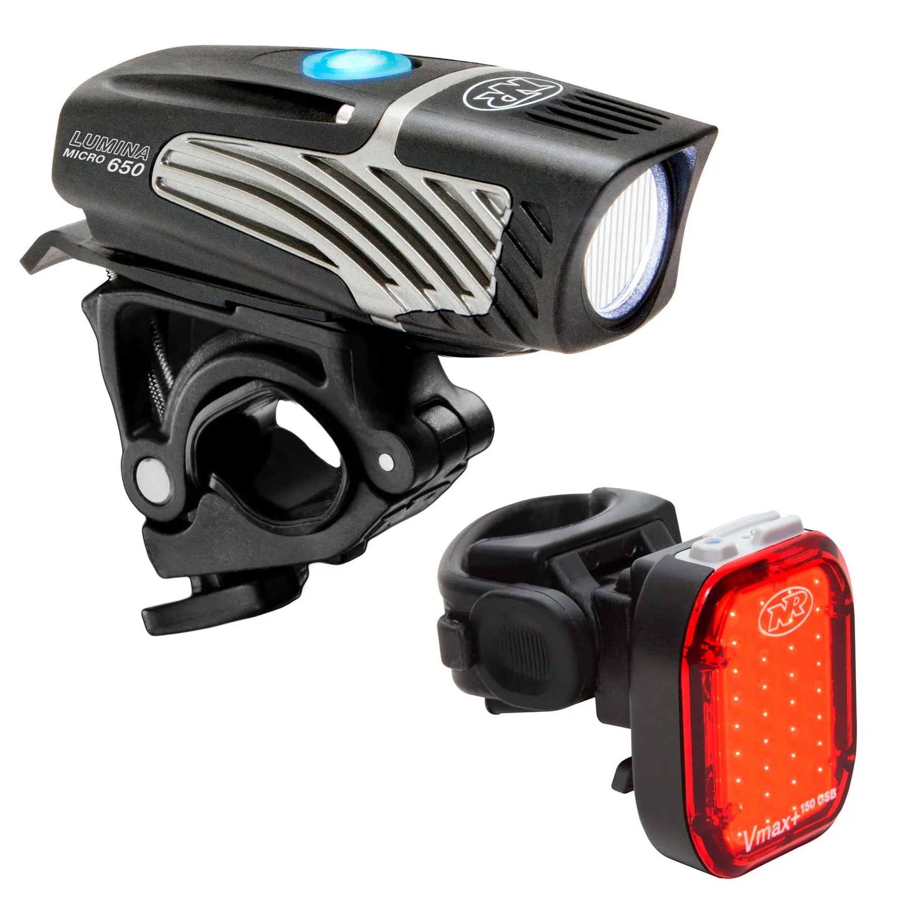 NiteRider Lumina Micro 650 and Vmax  150 Combo Front and Rear Light Set