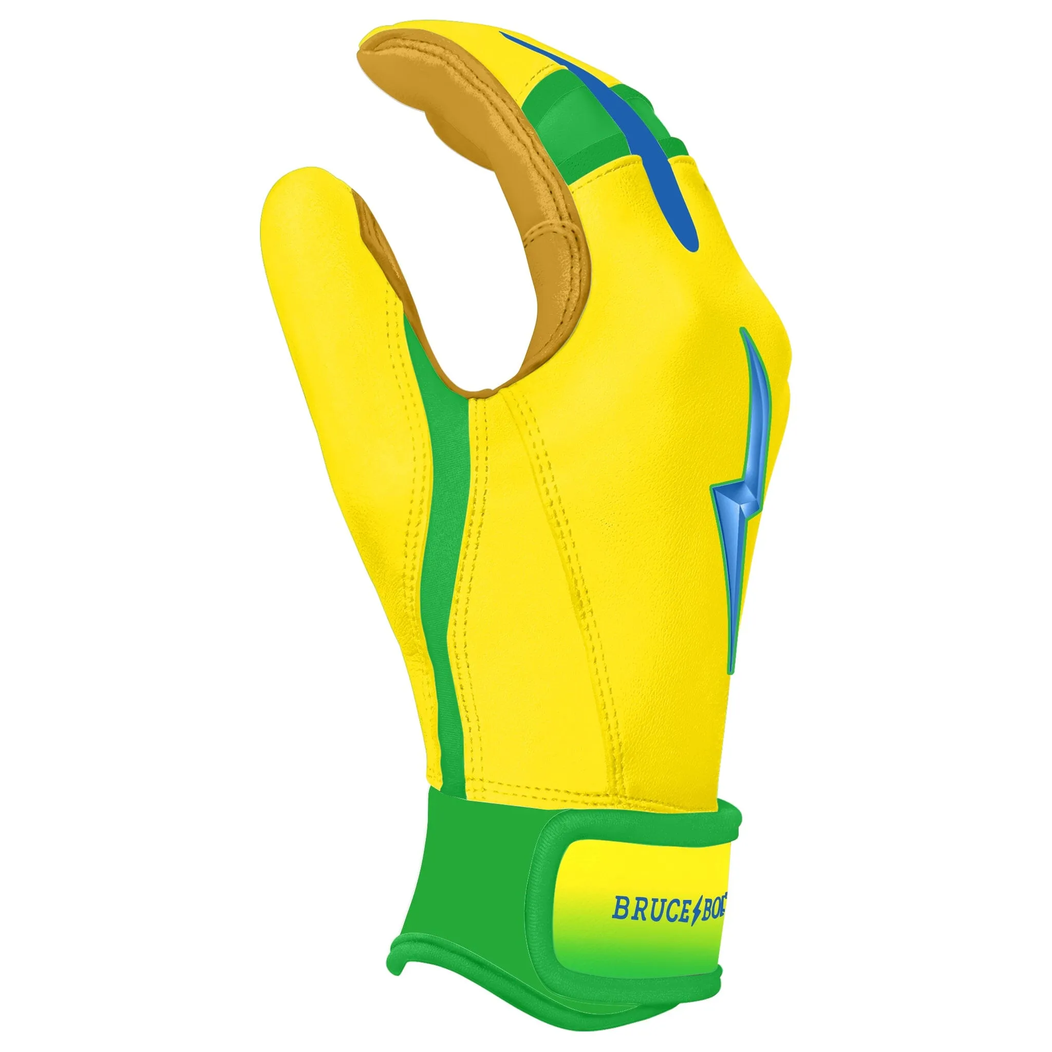 "Coach RAC" Limited Edition Short Cuff Batting Gloves - RAC Yellow