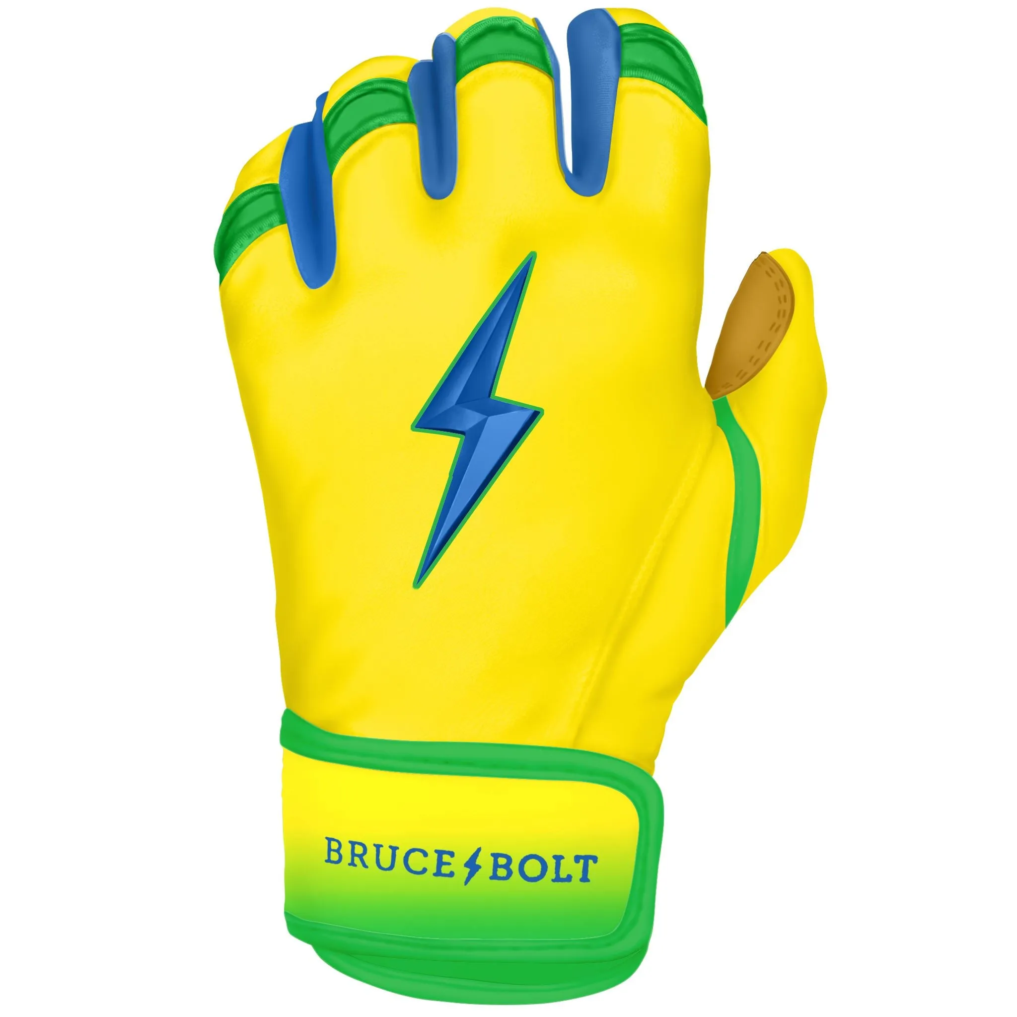 "Coach RAC" Limited Edition Short Cuff Batting Gloves - RAC Yellow