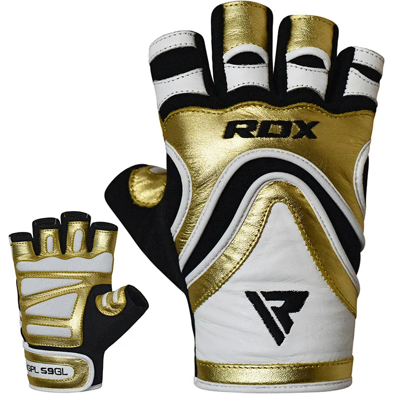 RDX S9 Glaze Leather Gym Gloves