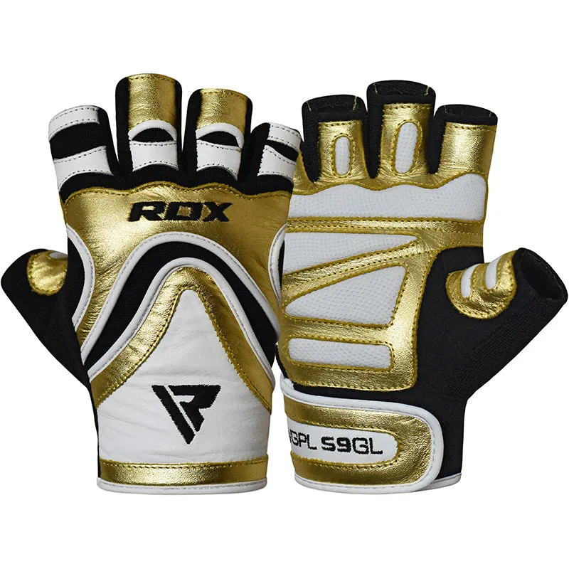 RDX S9 Glaze Leather Gym Gloves