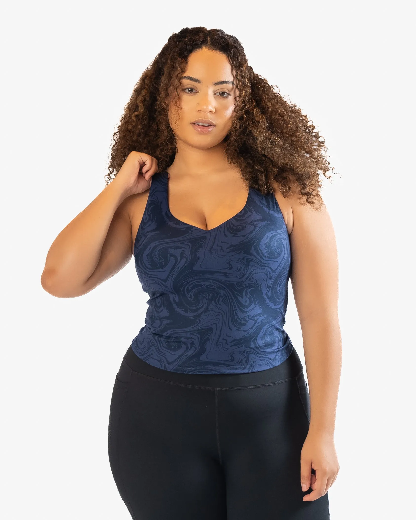 Skin Shakti Tank (Mid-Length) - Twilight Swirl