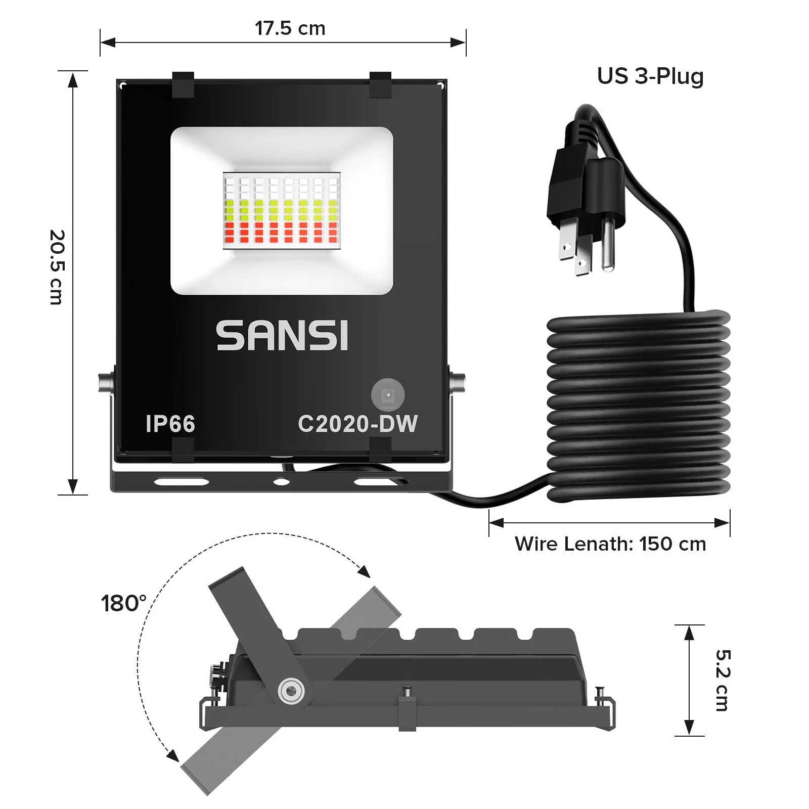 Upgraded 50W RGB LED Flood Light (US ONLY)