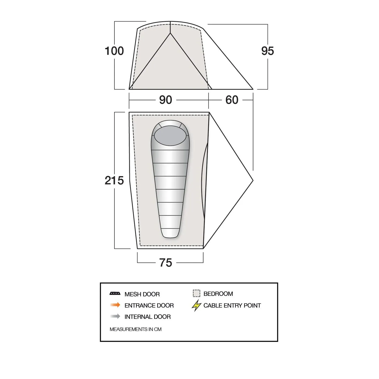 Vango F10 Radon UL 1 Tent - Alpine Green