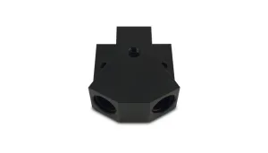 Vibrant Female ORB Y-Block Adapter with 1/8" NPT Port, Single Size: -8AN ORB, Dual Size: -8AN ORB - 10893