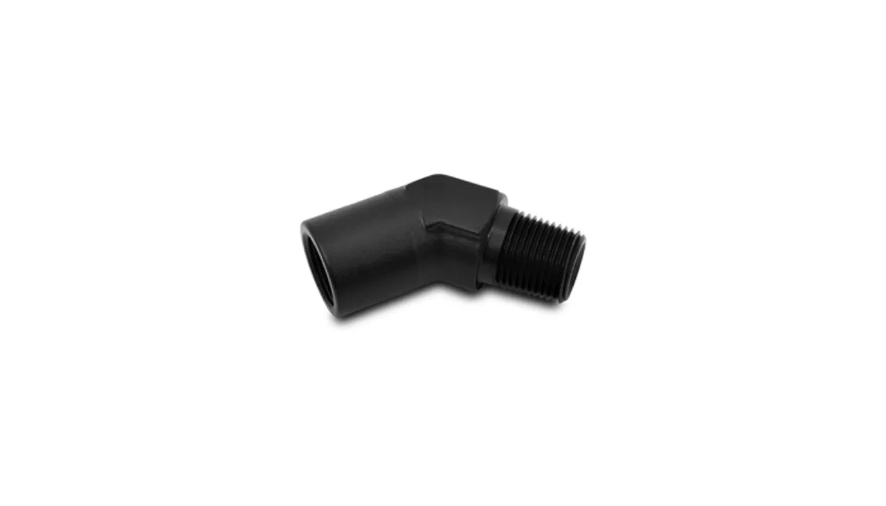 Vibrant Female to Male NPT 45 Degree Adapter Fitting; Size: 1/2" NPT - 11333