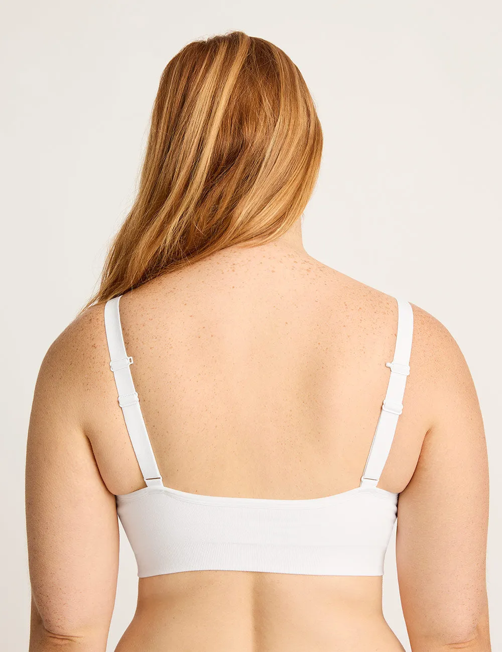 Wireless Full Bust T-Shirt Bra - White